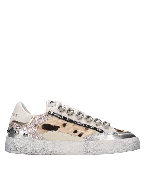 Sneakers in pelle,cavallino,glitter e strass EMANUELLE VEE | 451P-300-12-P005CBMUZ